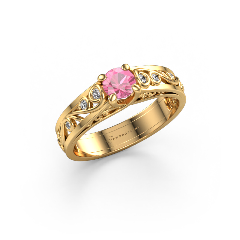 Bild von Ring Quinty 585 Gold Pink Saphir 4.7 mm