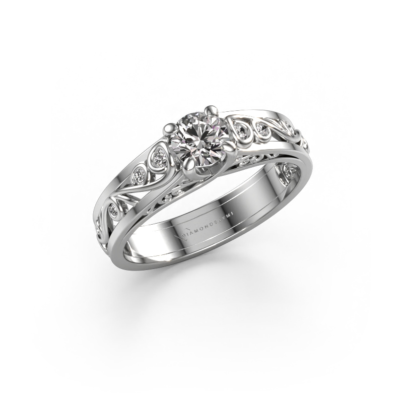 Bild von Ring Quinty 585 Weißgold Diamant 0.585 crt