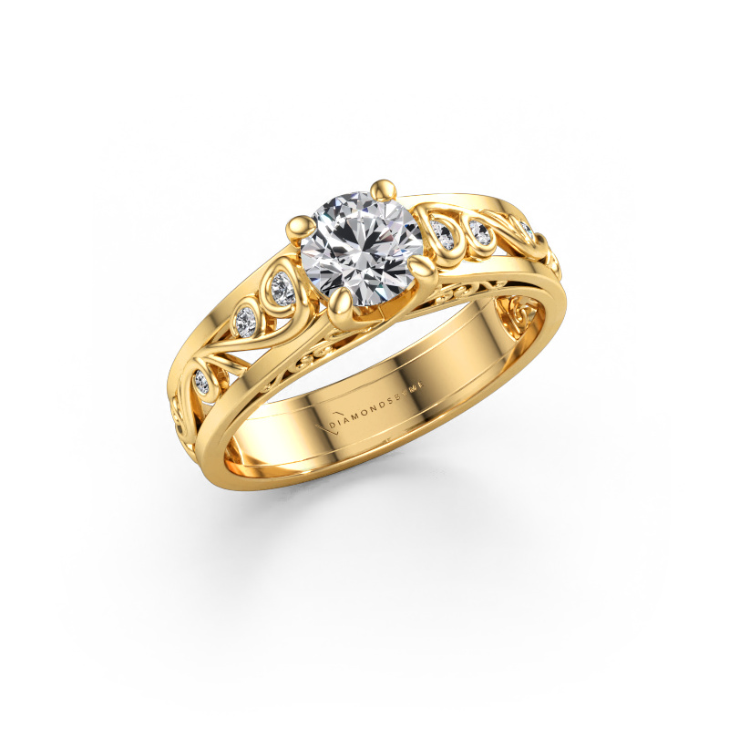 Bild av Ring Quinty 585 gult guld Diamant 0.801 crt