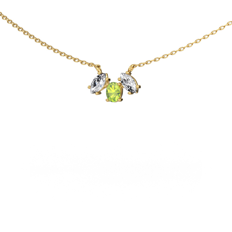 Bild von Kette Rachal 585 Gold Peridot 4x3 mm