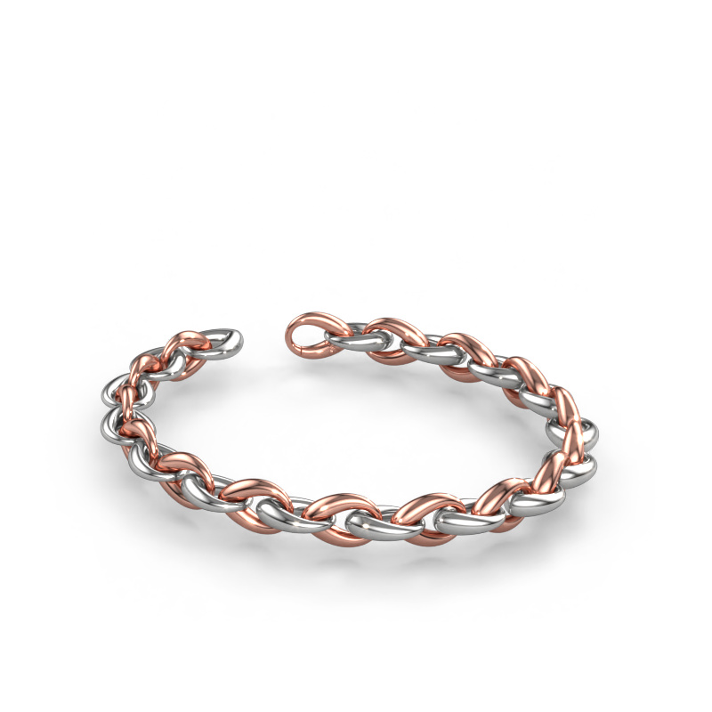 Image of Bracelet Rachelle 10mm Solid - 585 white gold