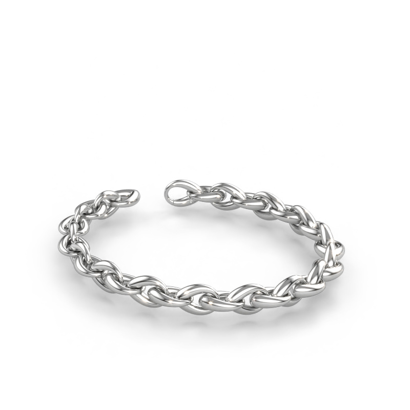 Immagine di Bracciale Rachelle 10mm Solido - 585 oro bianco
