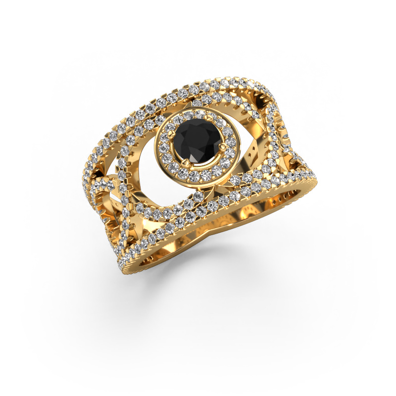 Bild von Ring Regina 585 Gold Schwarz Diamant 1.31 crt
