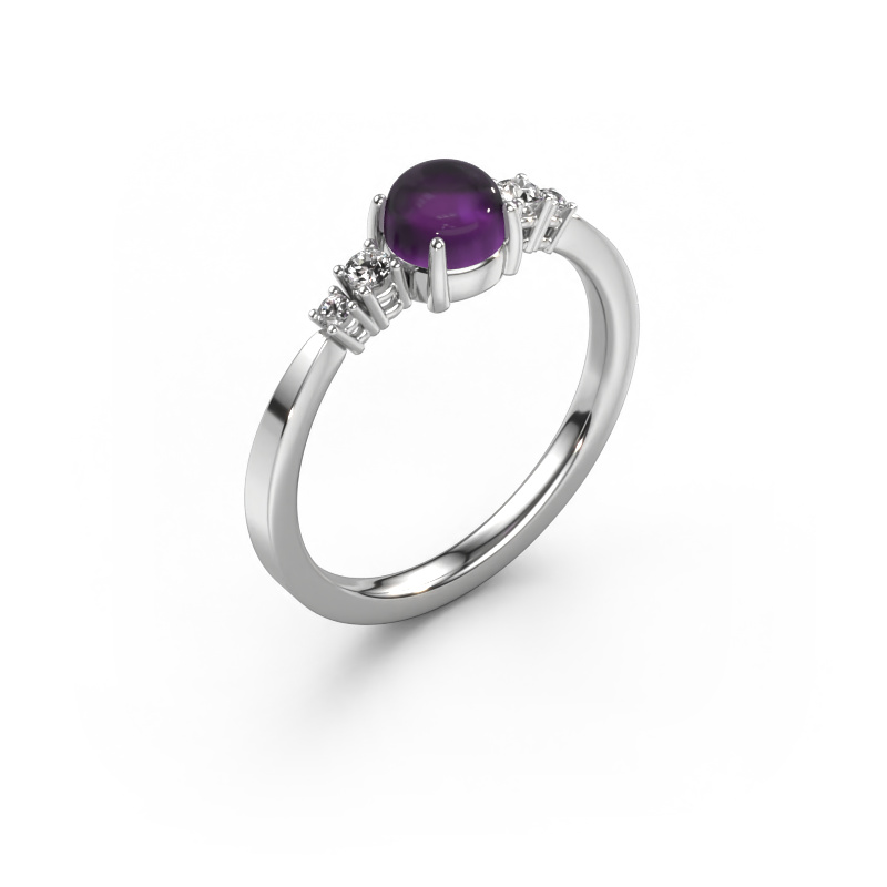 Image of Ring Regine 950 platinum Amethyst 5 mm