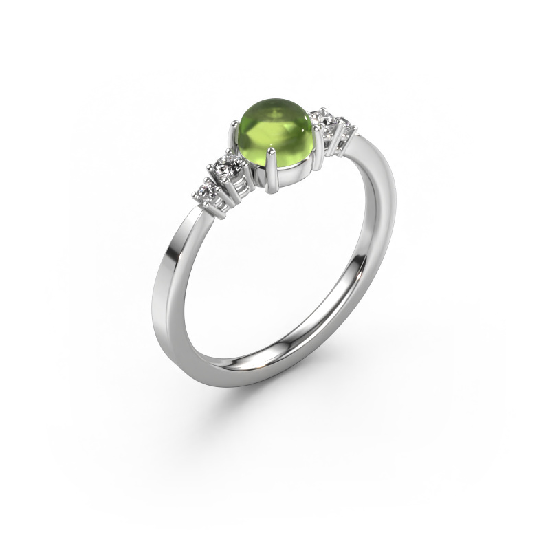 Bild von Ring Regine 950 Platin Peridot 5 mm