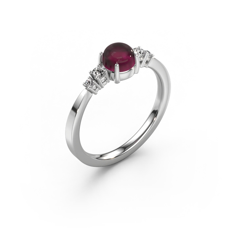 Bild von Ring Regine 950 Platin Rhodolit 5 mm