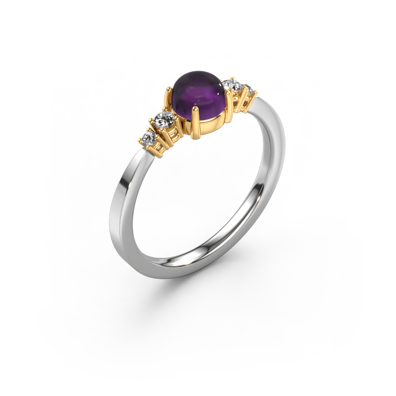 Image of Ring Regine 585 white gold Amethyst 5 mm