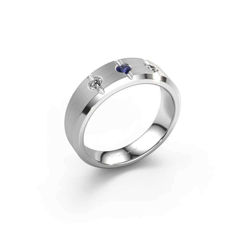 Image of Men's ring Remco 950 platinum Sapphire 2.7 mm