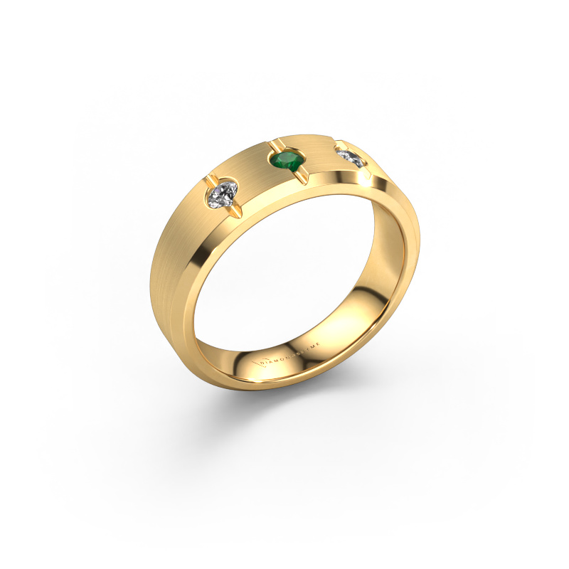 Bild von Herrenring Remco 585 Gold Smaragd 2.7 mm