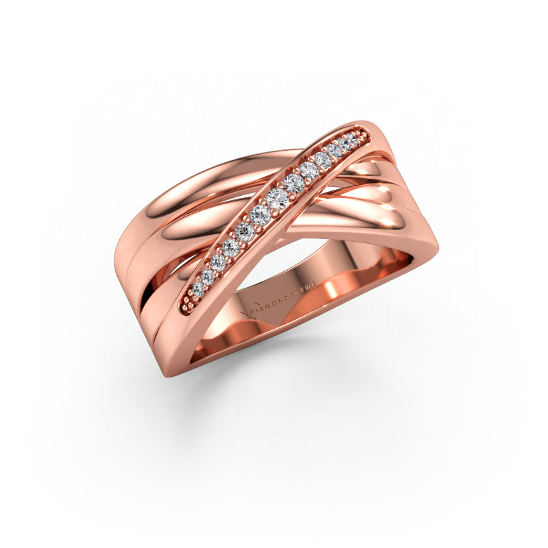 Bild av Ring Renna 2 585 roséguld Diamant 0.122 crt