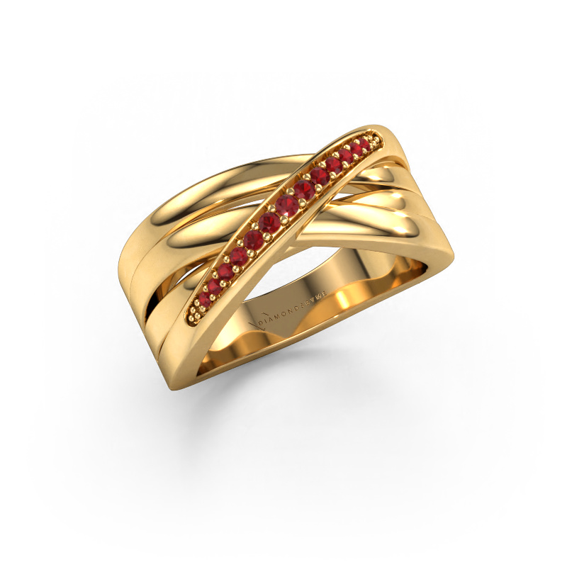 Image of Ring Renna 2 585 gold Ruby 1 mm