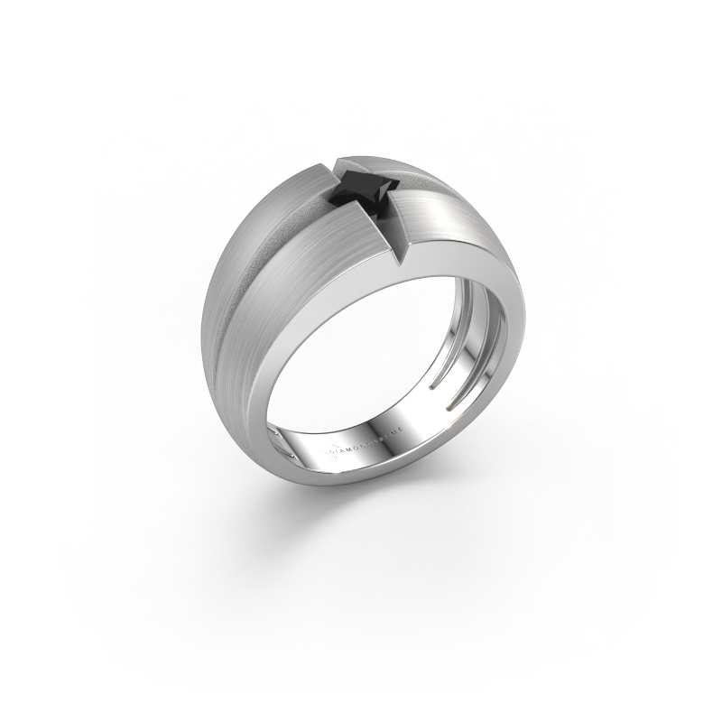 Image of Men's ring Rens 950 platinum Black diamond 0.30 crt