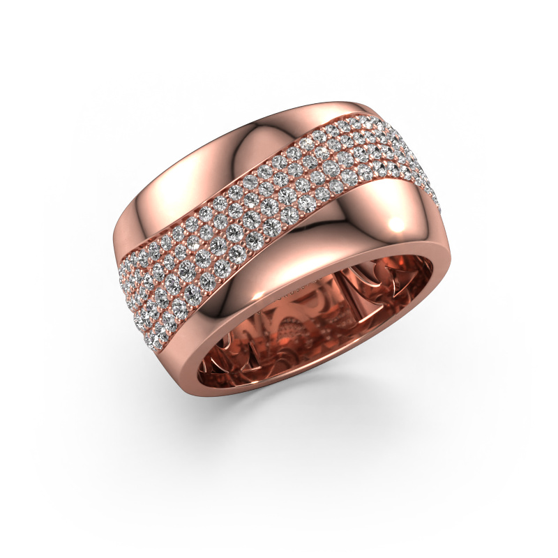 Image of Ring Ria 585 rose gold Zirconia 1 mm
