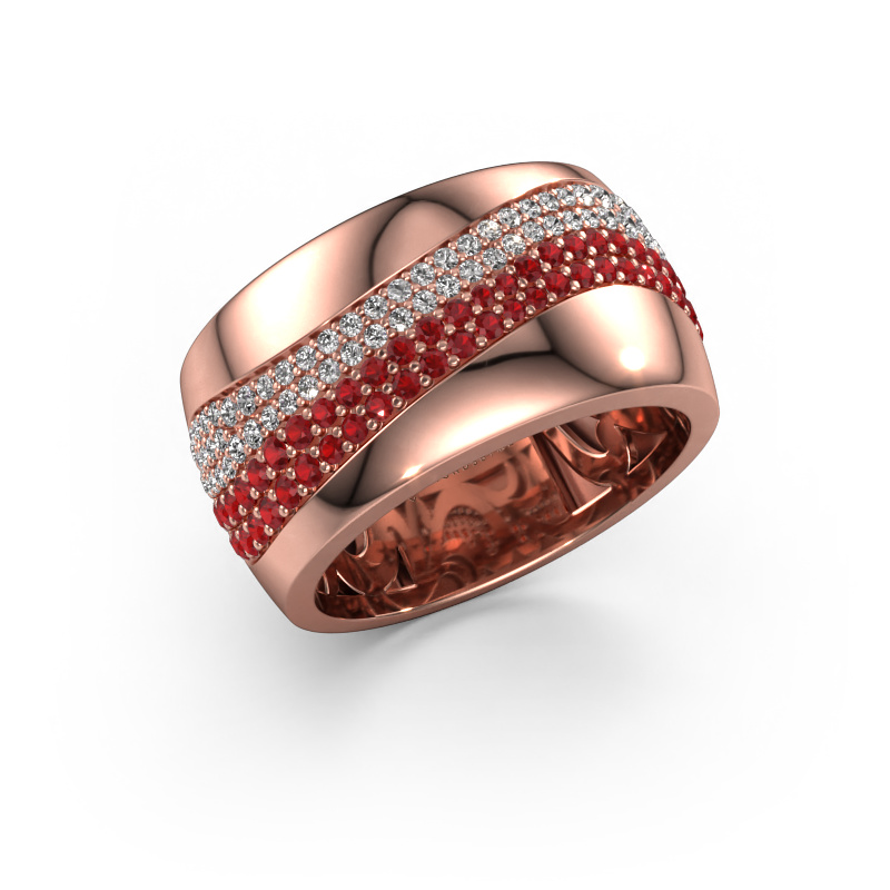 Image of Ring Ria 585 rose gold Ruby 1 mm
