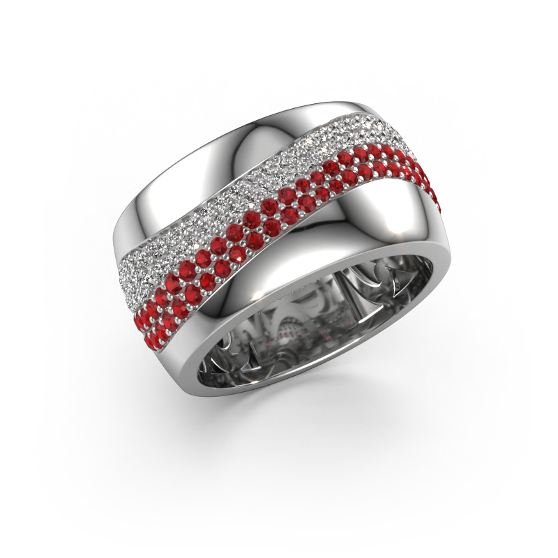 Image of Ring Ria 950 platinum Ruby 1 mm