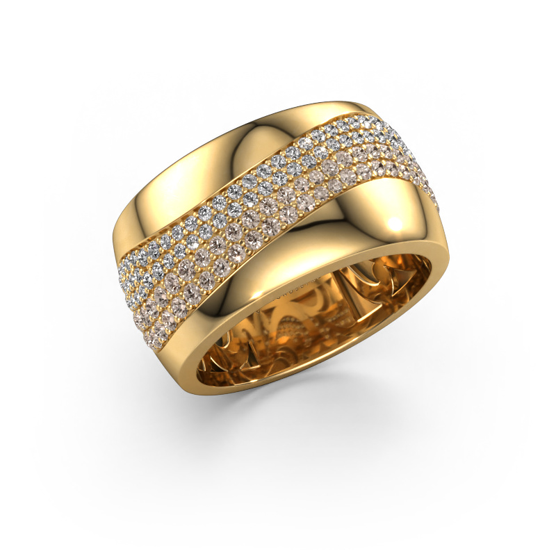Bild von Ring Ria 585 Gold Braun Diamant 0.793 crt