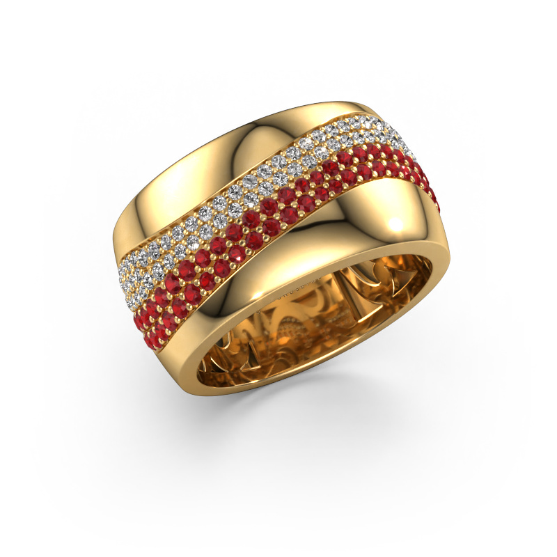Image of Ring Ria 585 gold Ruby 1 mm