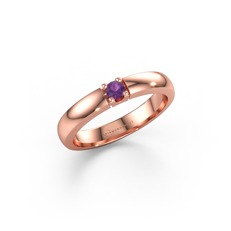 Bild av Ring Rianne 1 585 roséguld Ametist 3 mm