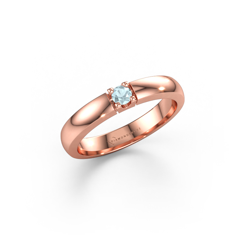 Bild av Ring Rianne 1 585 roséguld Akvamarin 3 mm