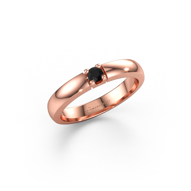 Bild av Ring Rianne 1 585 roséguld Svart diamant 0.12 crt
