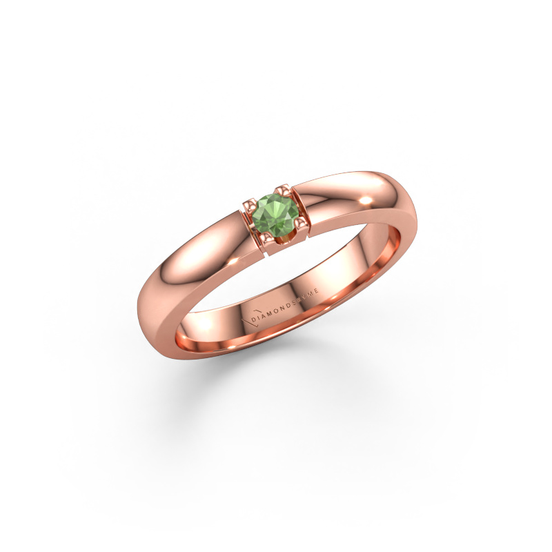 Bild av Ring Rianne 1 585 roséguld Grön turmalin 3 mm