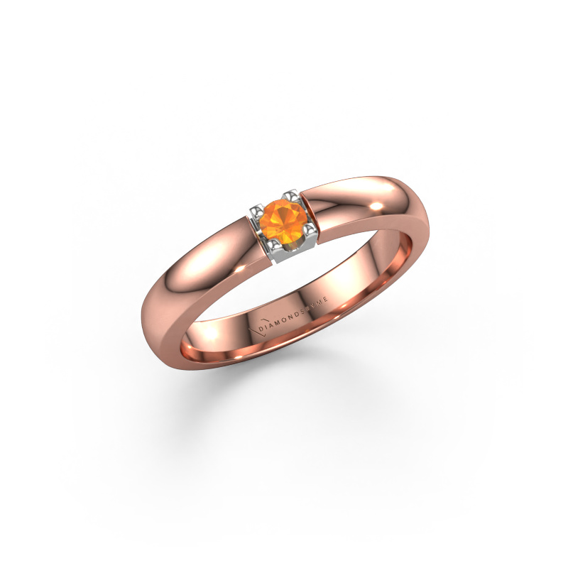 Bild von Ring Rianne 1 585 Roségold Citrin 3 mm