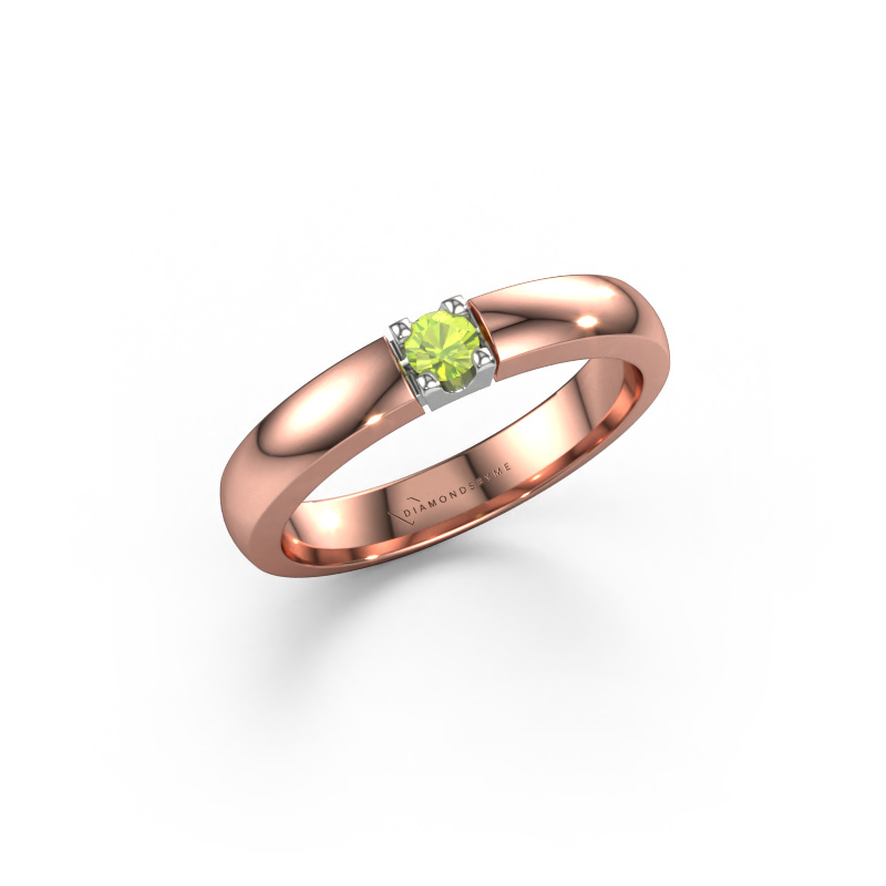 Bild von Ring Rianne 1 585 Roségold Peridot 3 mm