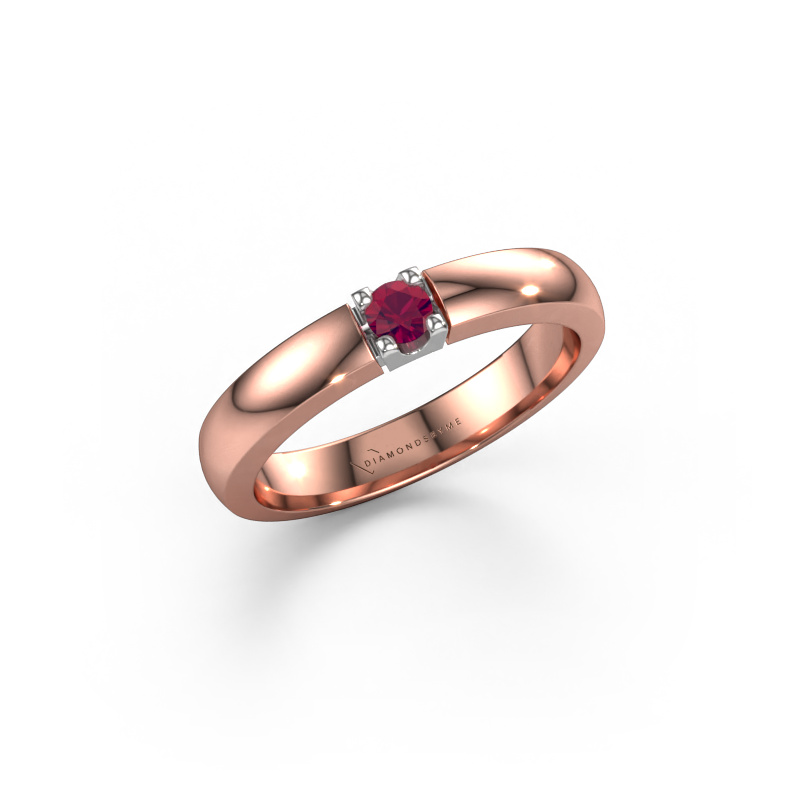 Image of Ring Rianne 1 585 rose gold Rhodolite 3 mm
