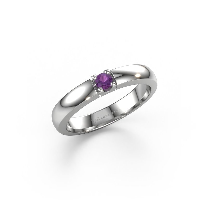 Bild von Ring Rianne 1 585 Weißgold Amethyst 3 mm