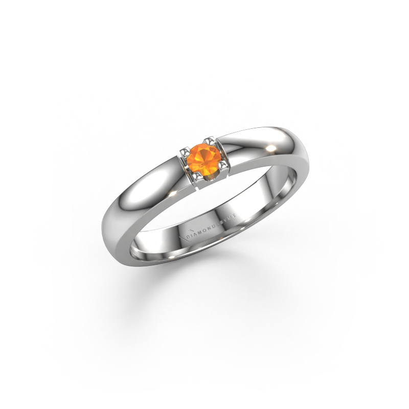 Image of Ring Rianne 1 950 platinum Citrin 3 mm