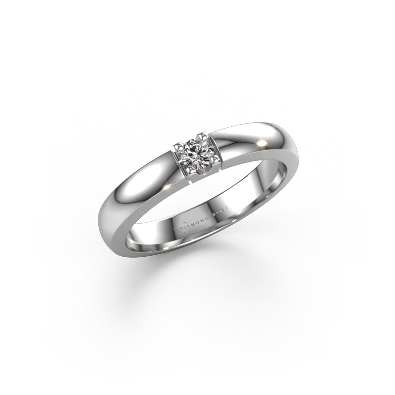 Image of Ring Rianne 1 585 white gold Zirconia 3 mm