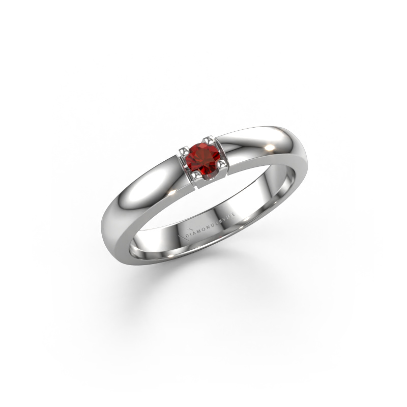 Image of Ring Rianne 1 950 platinum Garnet 3 mm
