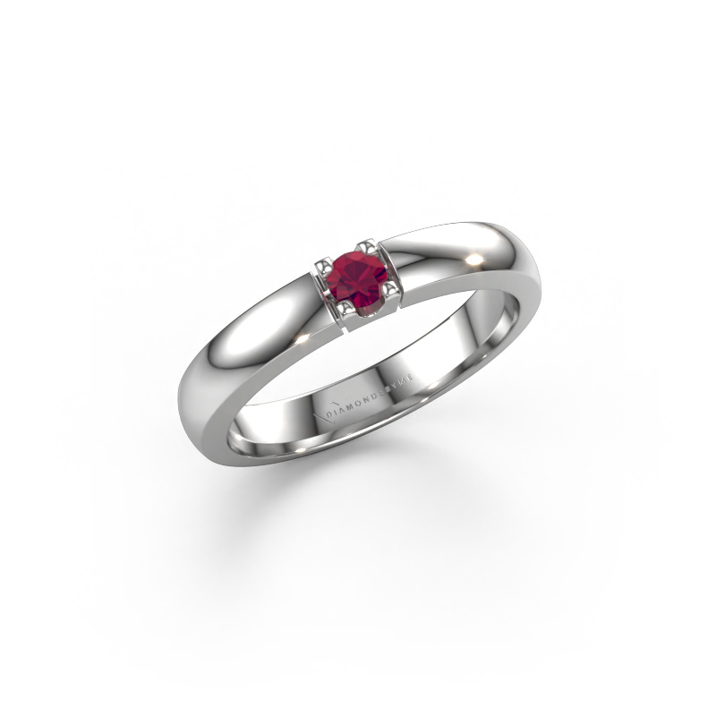 Image of Ring Rianne 1 950 platinum Rhodolite 3 mm