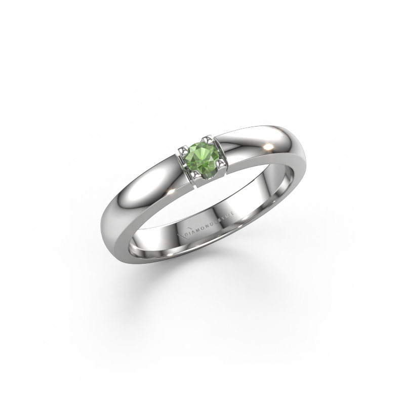 Bild von Ring Rianne 1 950 Platin Turmalin grün 3 mm