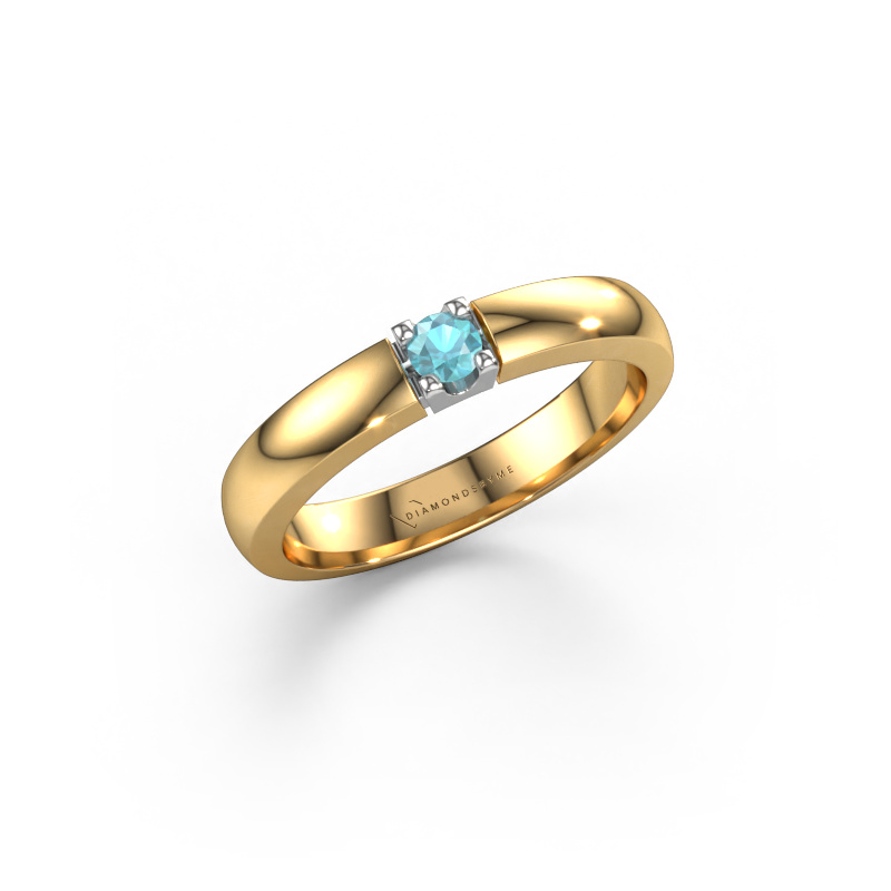Bild von Ring Rianne 1 585 Gold Blau Topas 3 mm