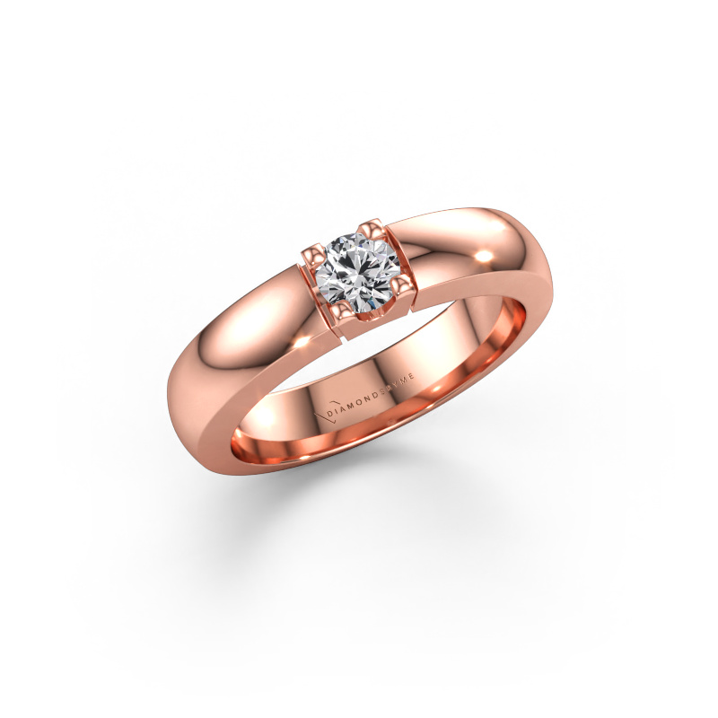Immagine di Anello Rianne 1 585 oro rosa Diamante lab grown 0.30 crt