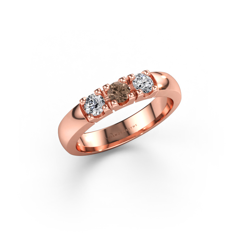 Bild av Ring Rianne 3 585 roséguld Brun diamant 0.450 crt