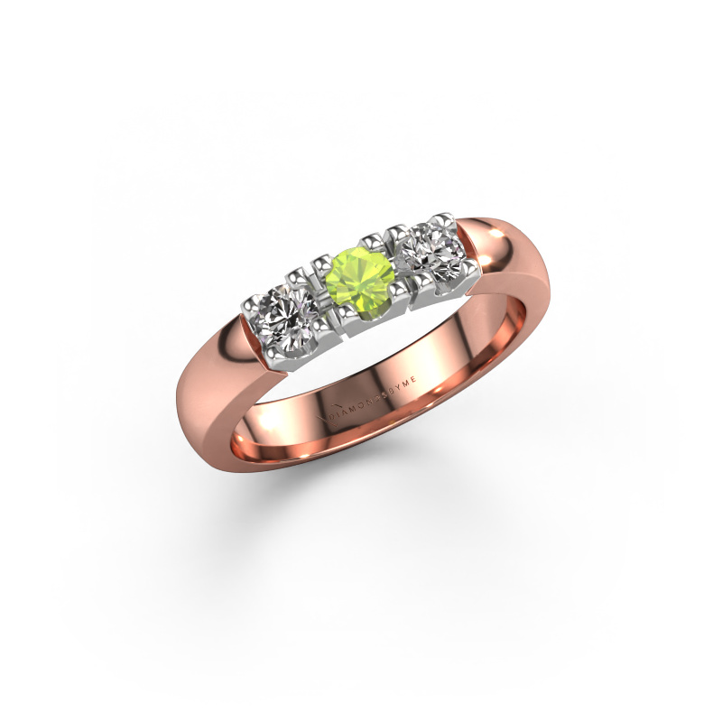 Bild von Ring Rianne 3 585 Roségold Peridot 3.4 mm