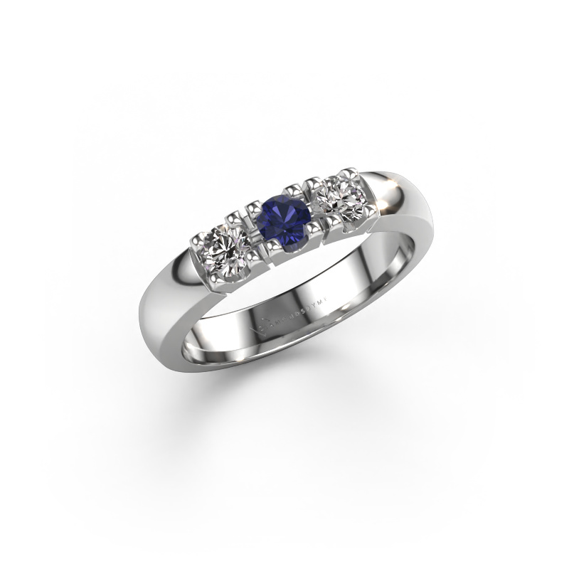 Image of Ring Rianne 3 950 platinum Sapphire 3.4 mm