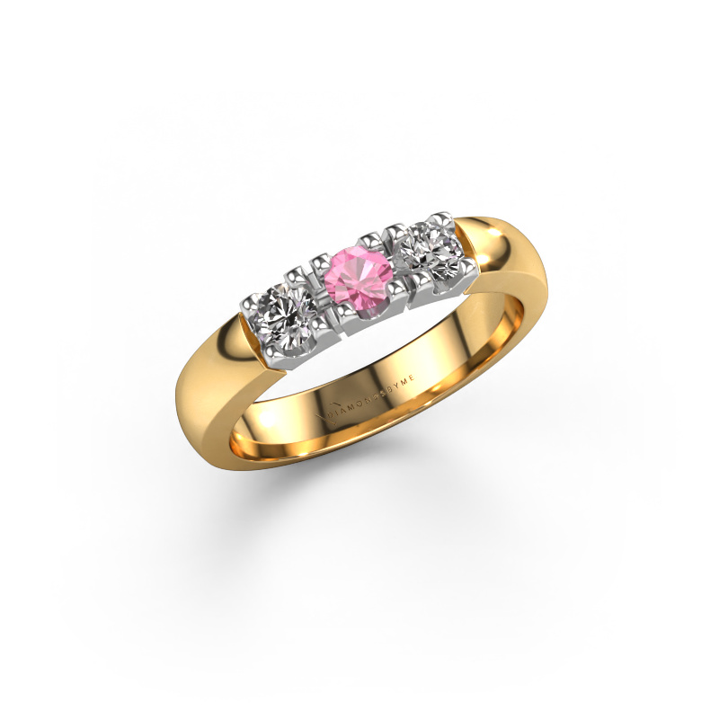 Bild von Ring Rianne 3 585 Gold Pink Saphir 3.4 mm