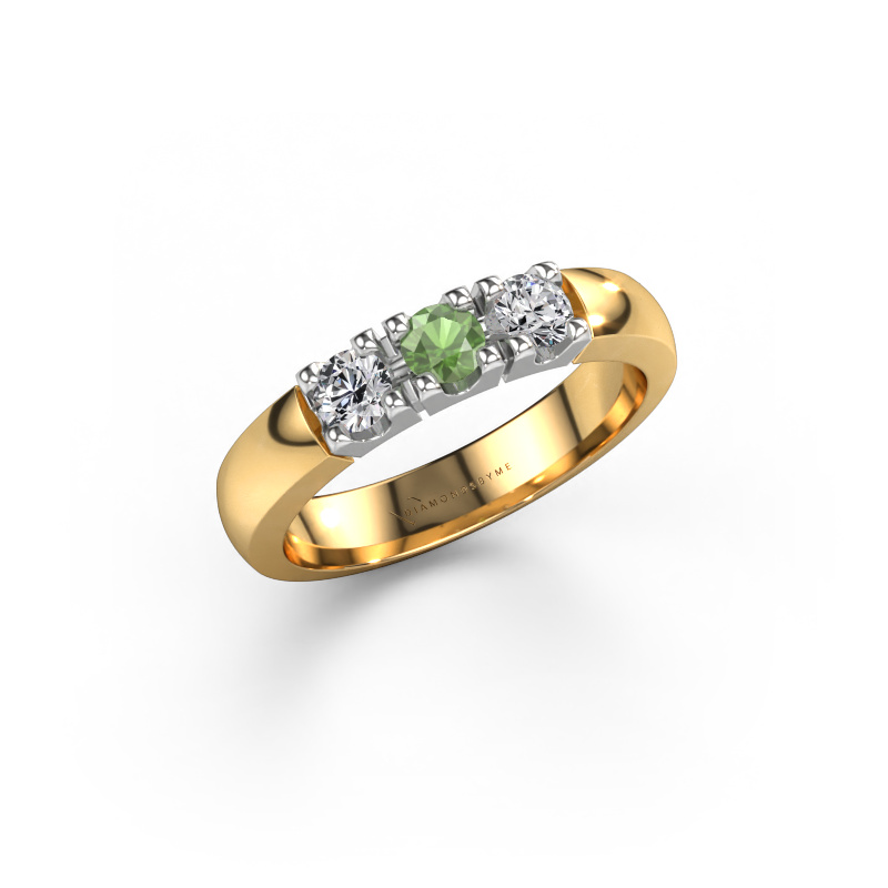 Bild von Ring Rianne 3 585 Gold Turmalin grün 3.4 mm