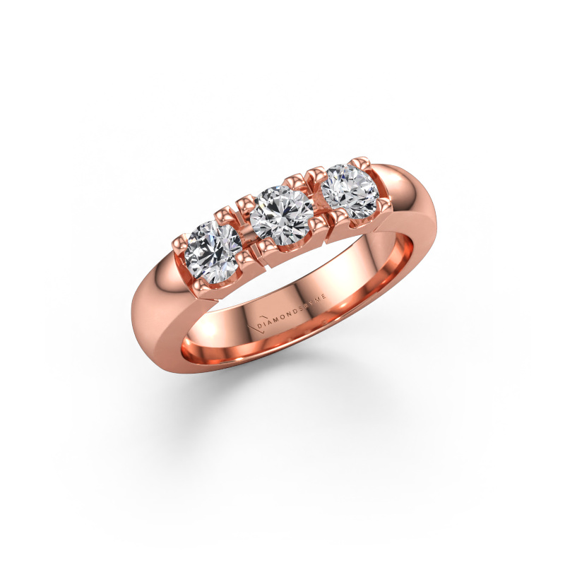 Immagine di Anello Rianne 3 585 oro rosa Diamante lab grown 0.75 crt
