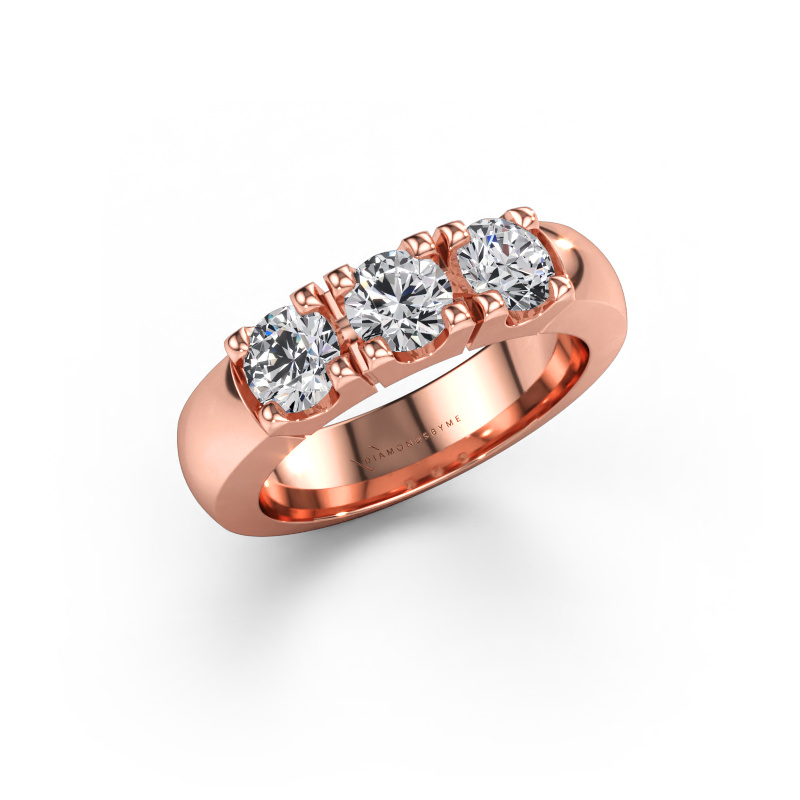 Immagine di Anello Rianne 3 585 oro rosa Diamante 1.20 crt
