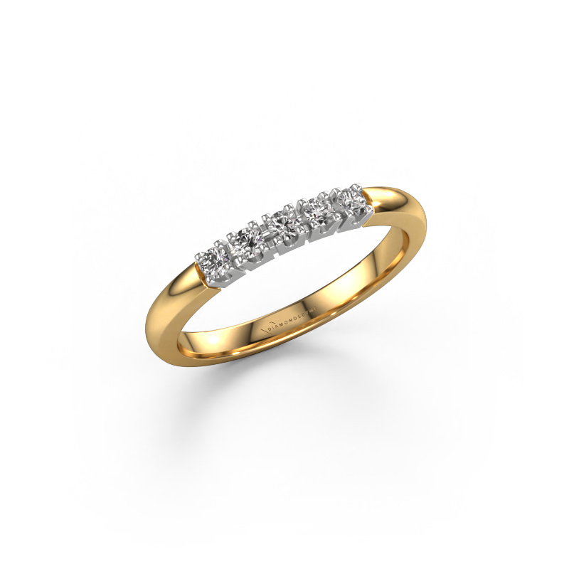 Image of Ring Rianne 5 585 gold Diamond 0.15 crt