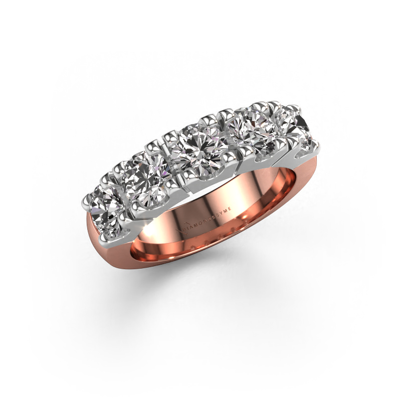 Image de Bague Rianne 5 585 or rose Diamant 2.50 crt