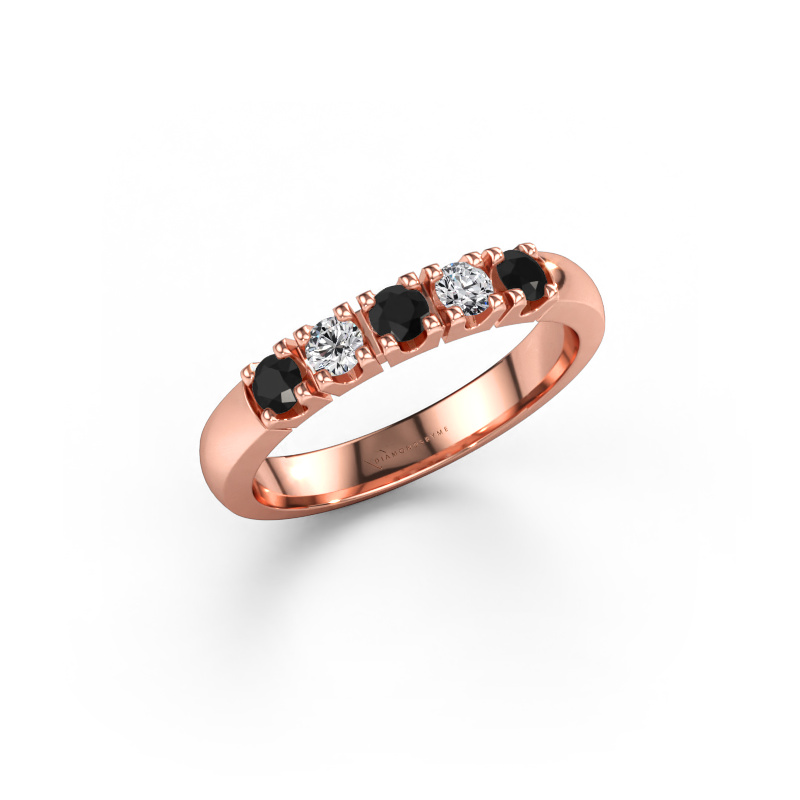 Bild av Ring Rianne 5 585 roséguld Svart diamant 0.448 crt
