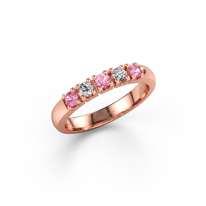 Bild av Ring Rianne 5 585 roséguld Rosa safir 2.7 mm