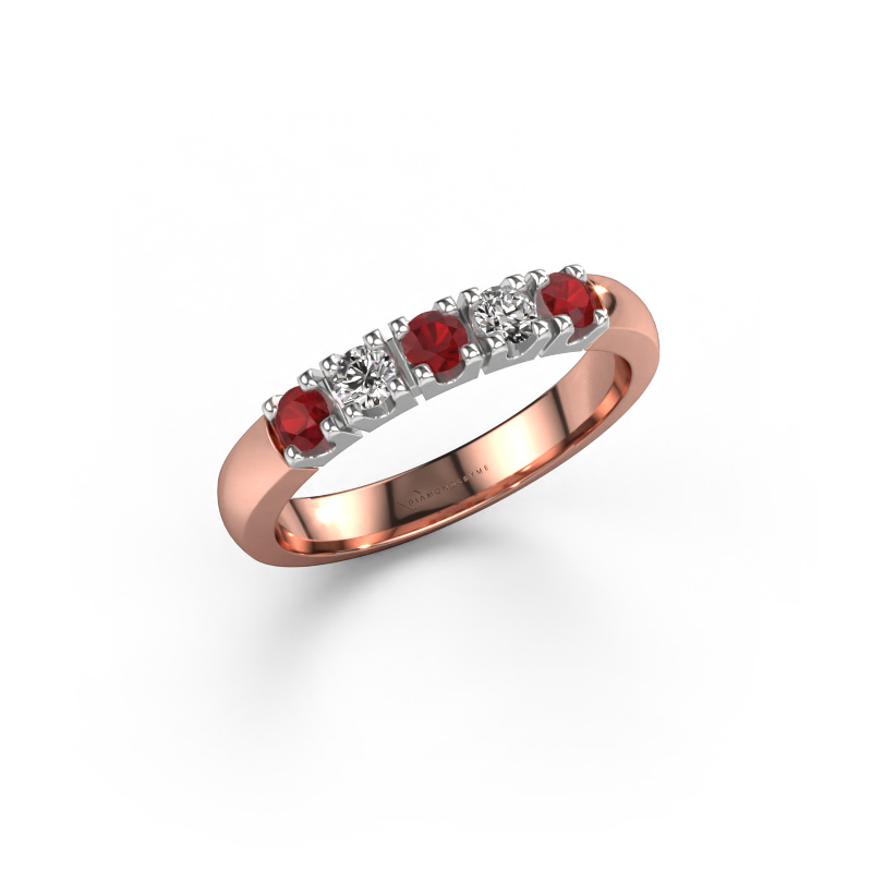 Image of Ring Rianne 5 585 rose gold Ruby 2.7 mm
