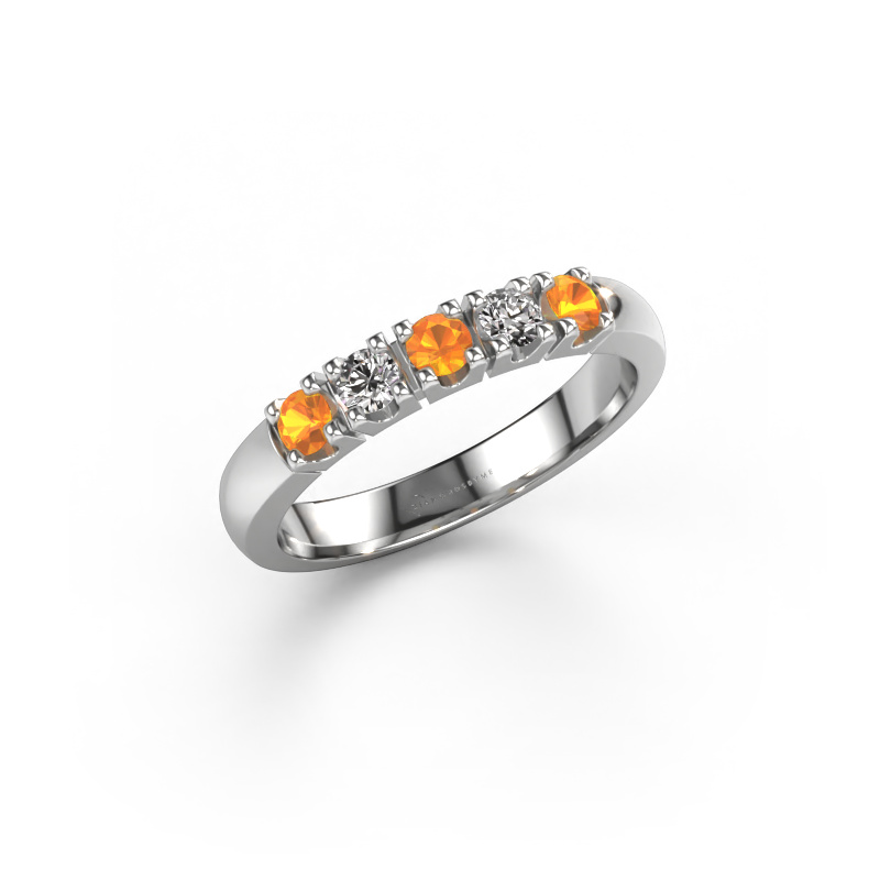 Image of Ring Rianne 5 950 platinum Citrin 2.7 mm