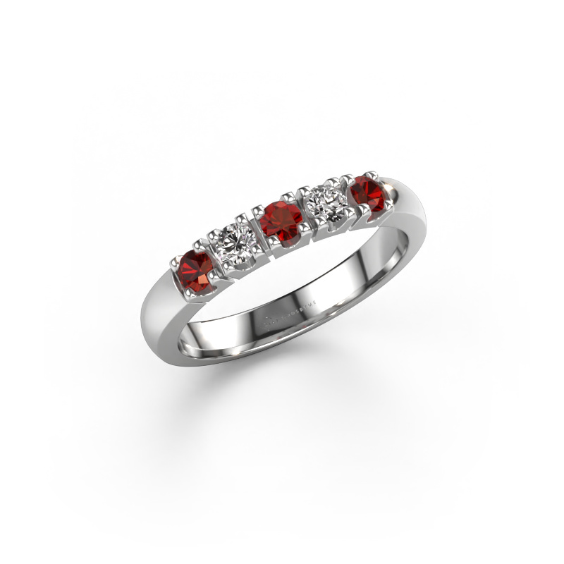 Image of Ring Rianne 5 950 platinum Garnet 2.7 mm